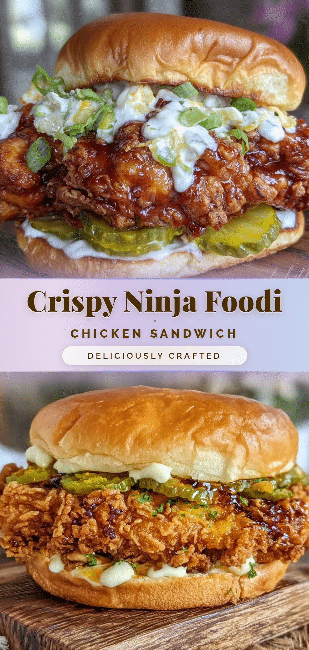 crispy ninja foodi chicken sandwich recipe