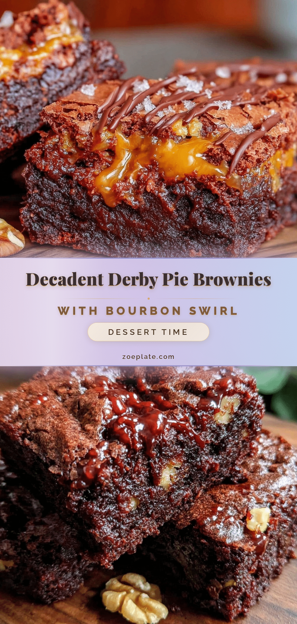 Derby Pie Brownies recipe