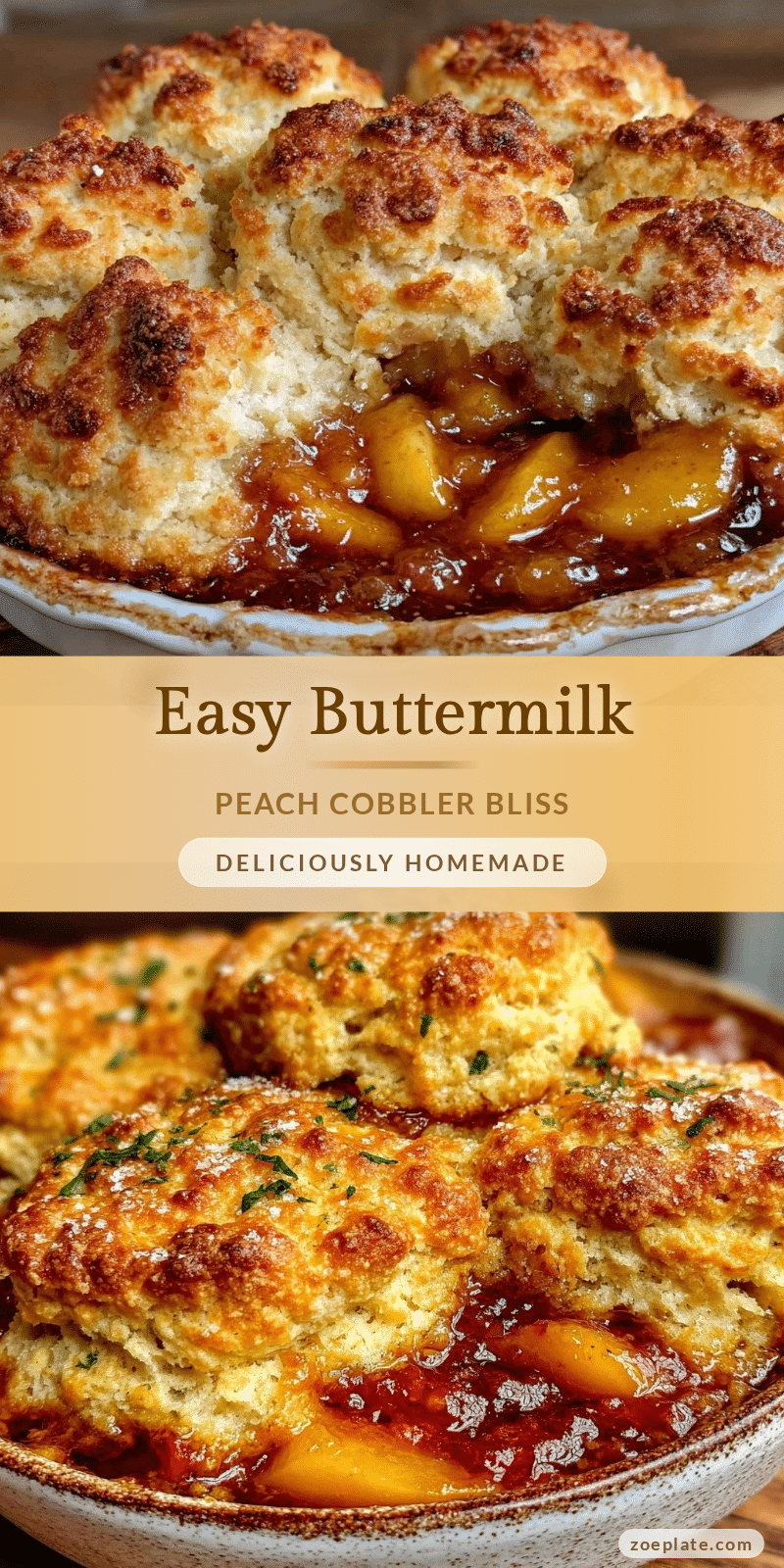 easy buttermilk peach cobbler recipe