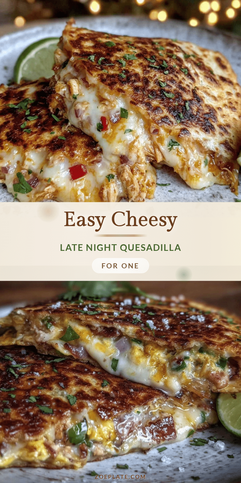 easy cheesy late night quesadilla recipe