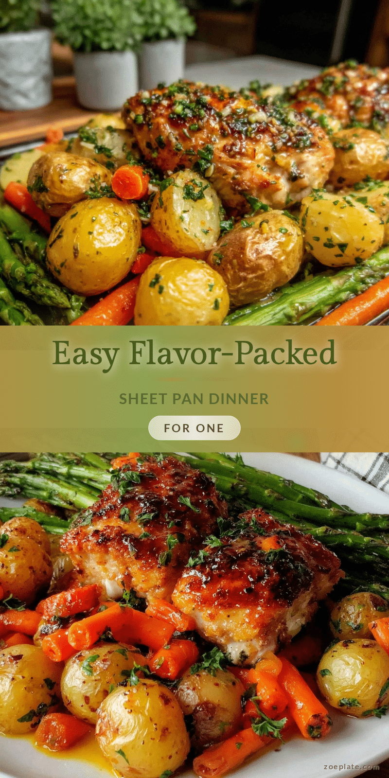 easy flavorful sheet pan dinner for one recipe
