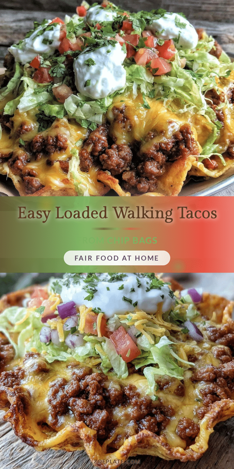 easy loaded walking tacos recipe