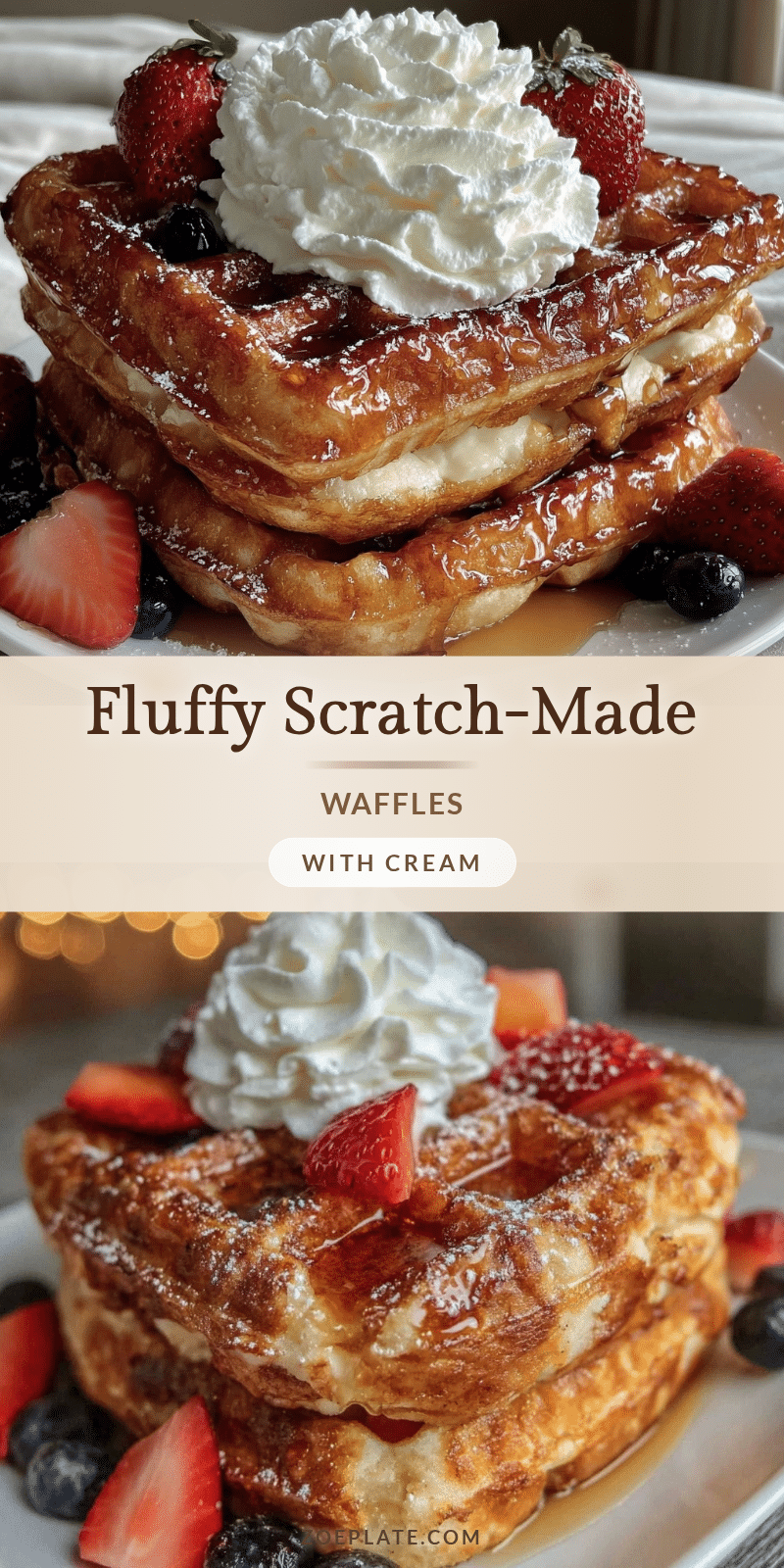 fluffy scratch-made waffles recipe