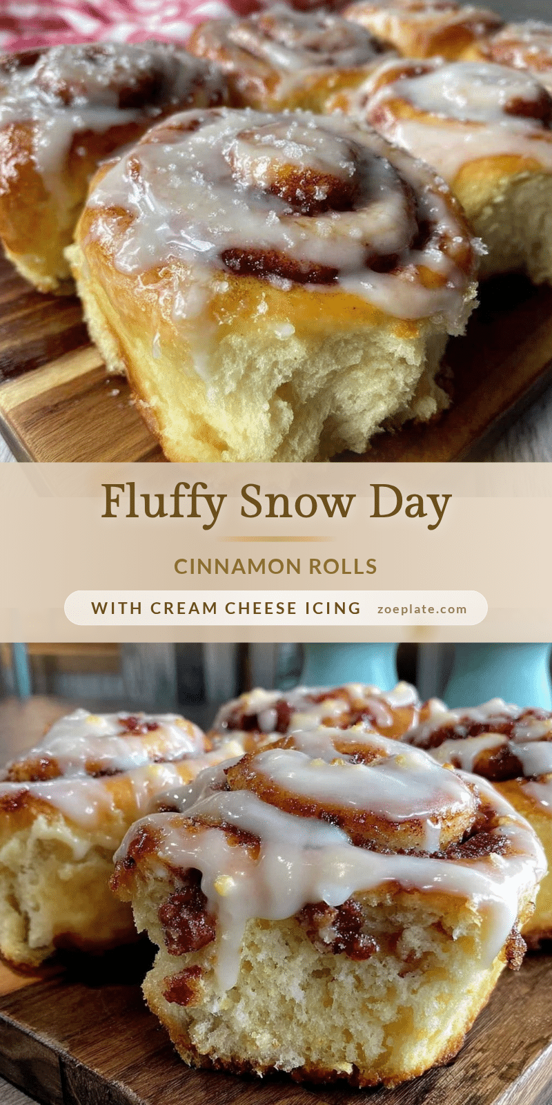 fluffy snow day cinnamon rolls recipe