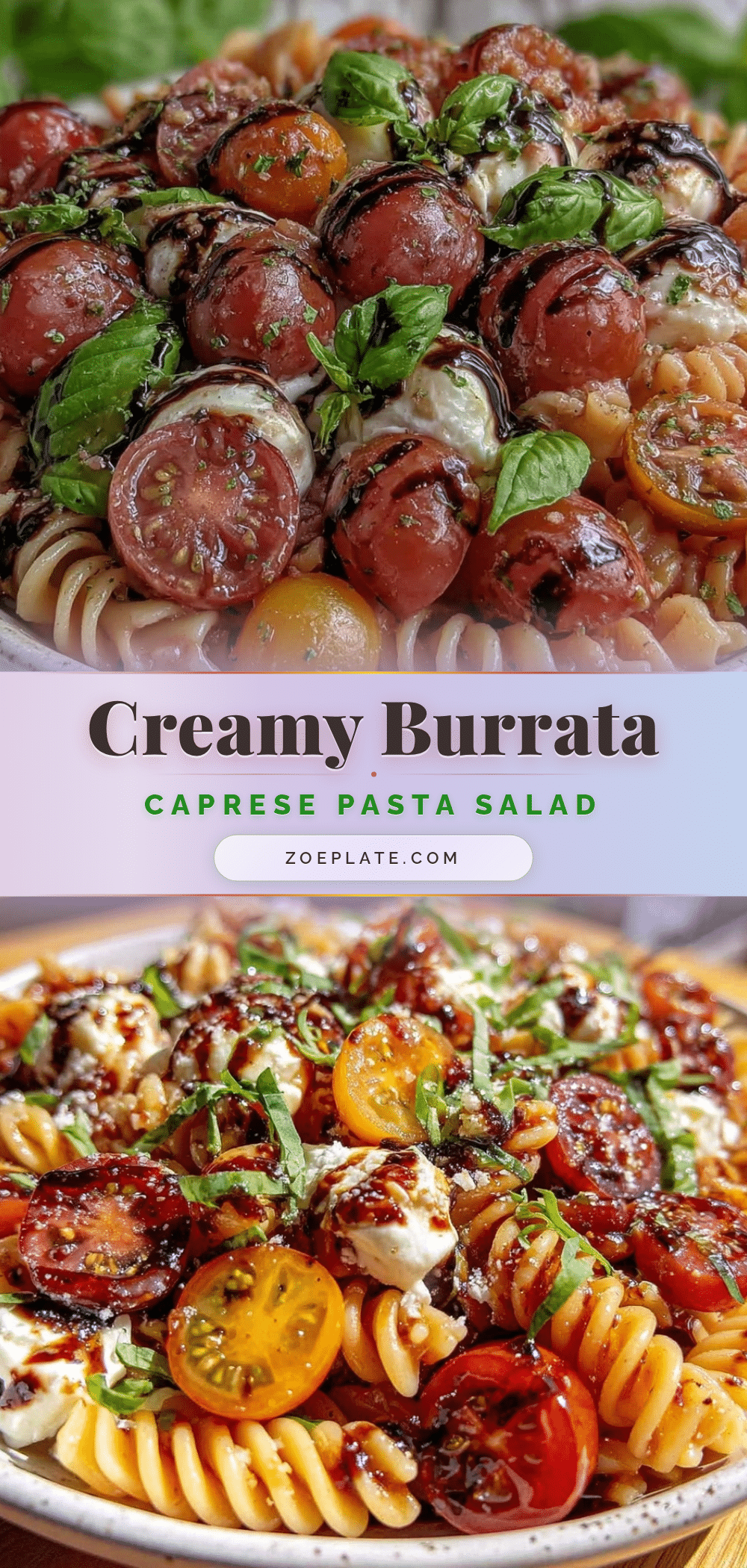 Fresh Caprese Pasta Salad recipe