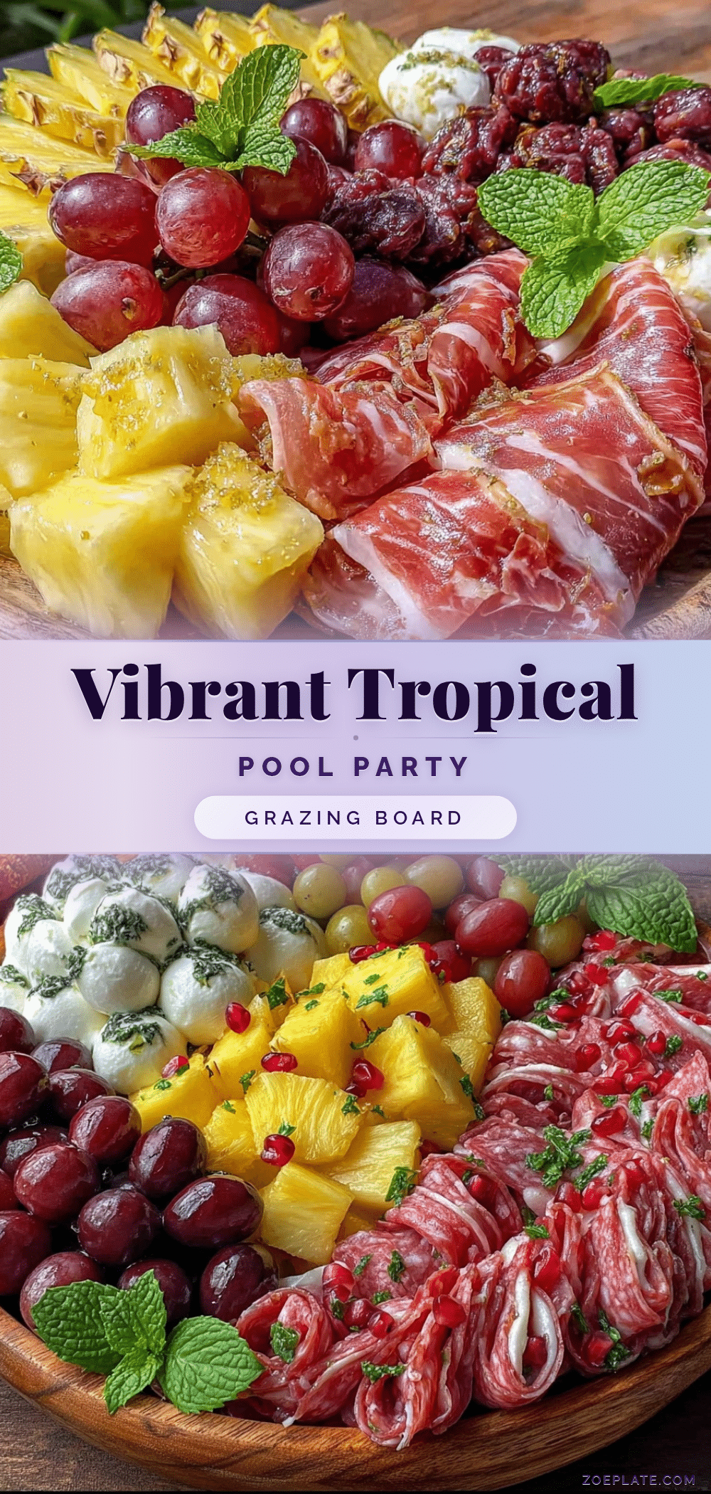fresh pool party grazing board recipe