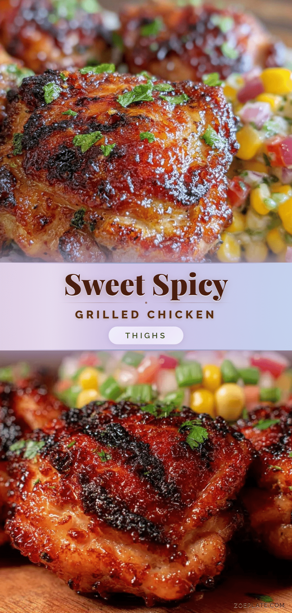 grilled honey sriracha chicken thighs recipe