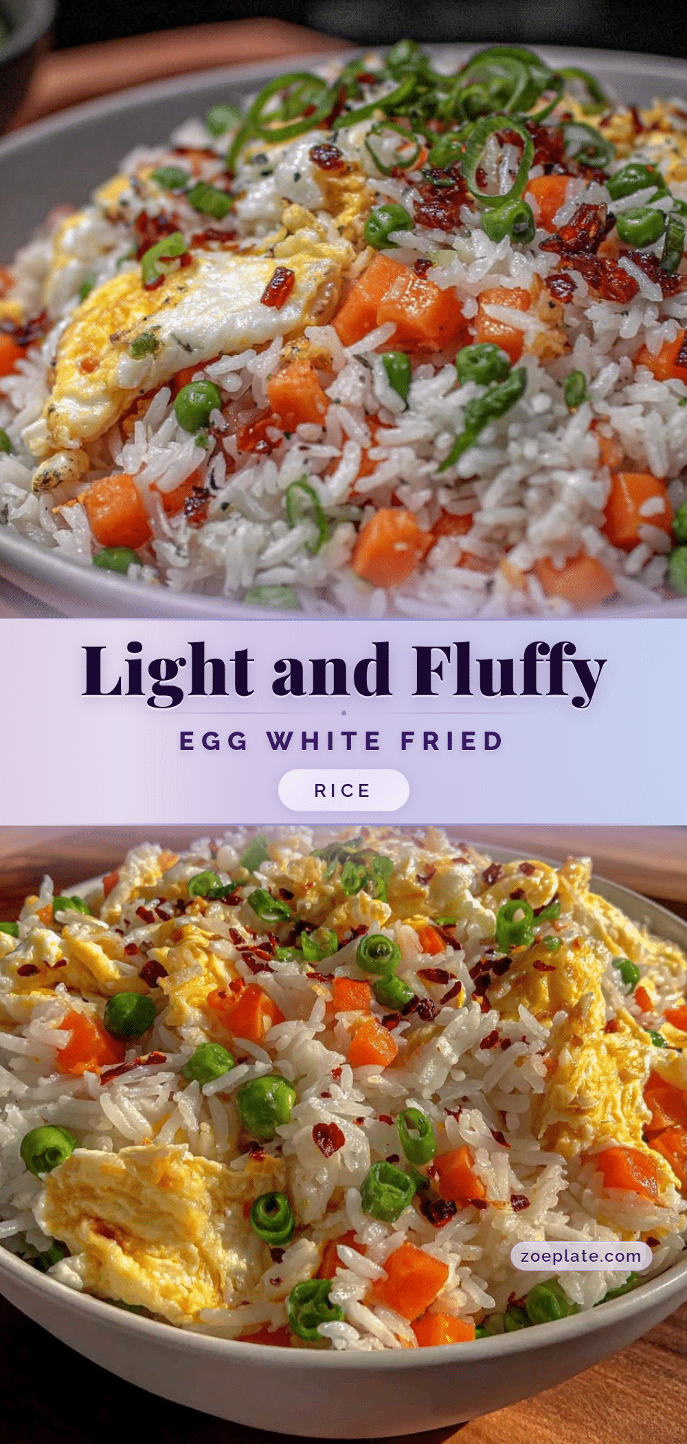 Healthy Calorie Deficit Egg White Fried Rice recipe