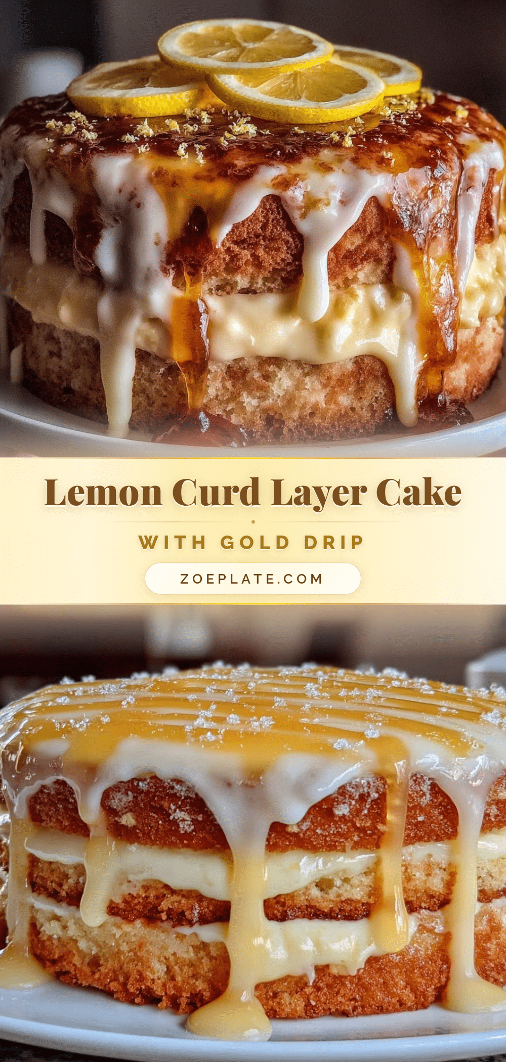 lemon curd layer graduation cake recipe