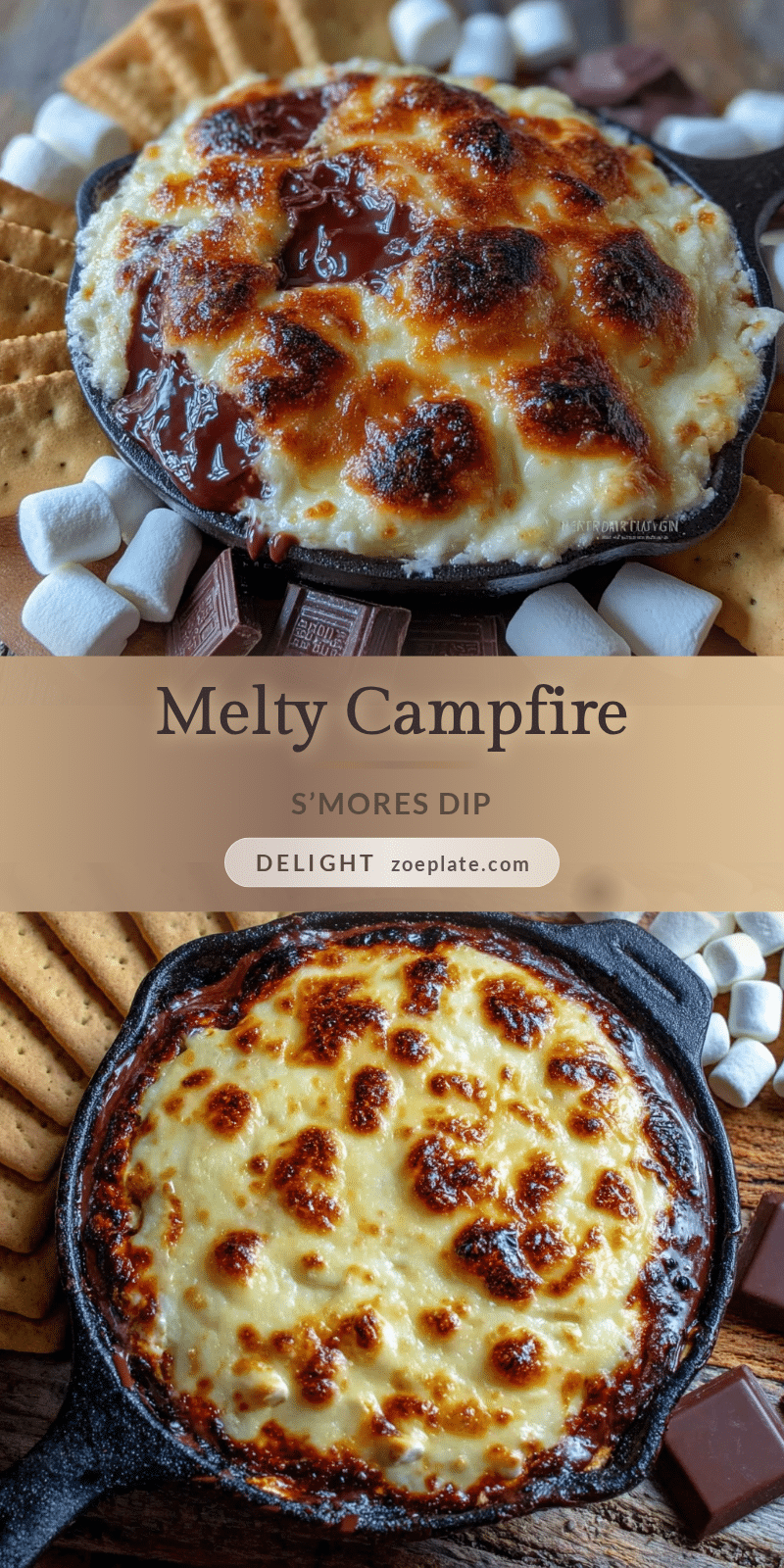 Melty Campfire S’mores Dip recipe