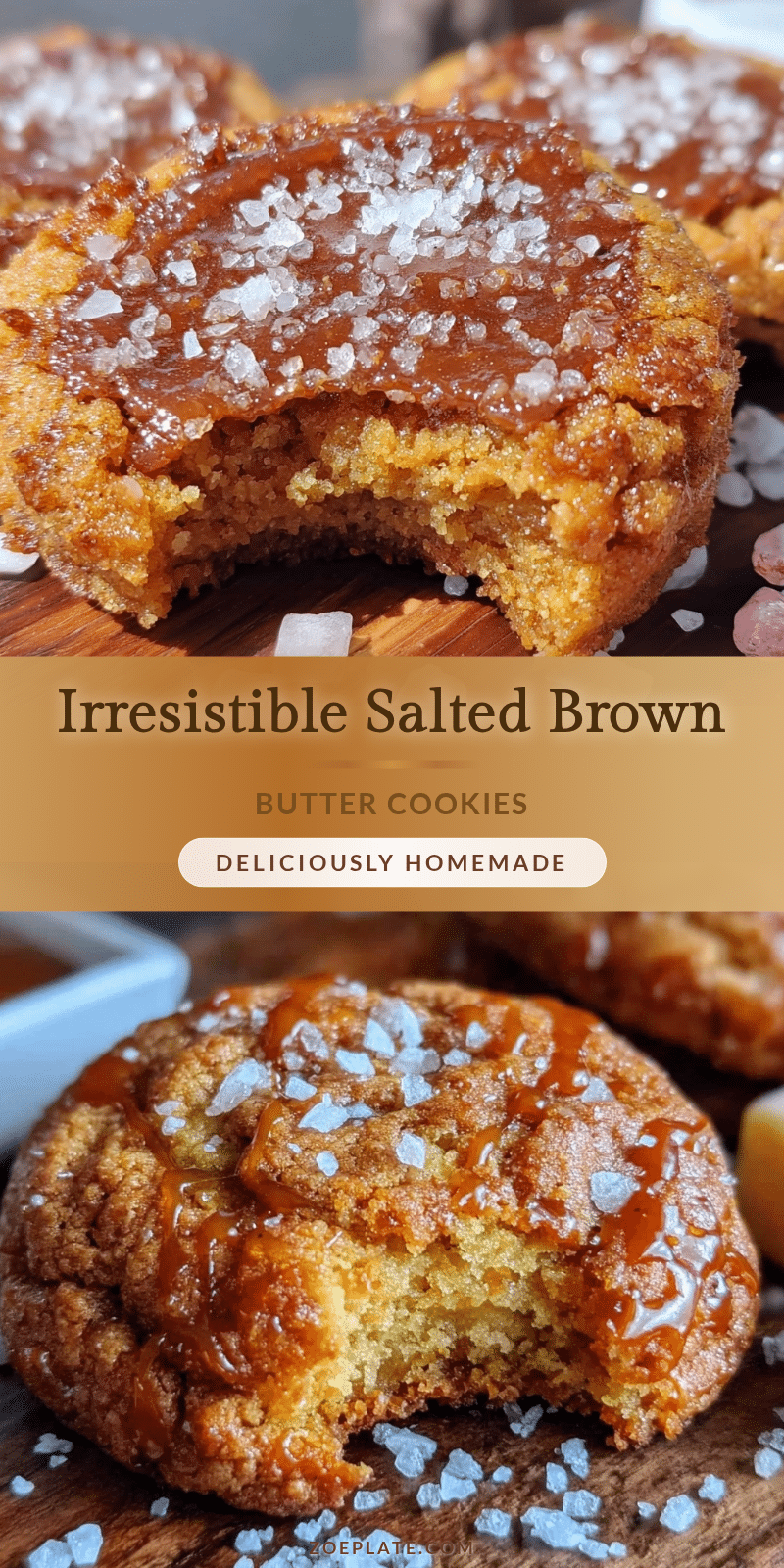 salted brown butter cookies recipe