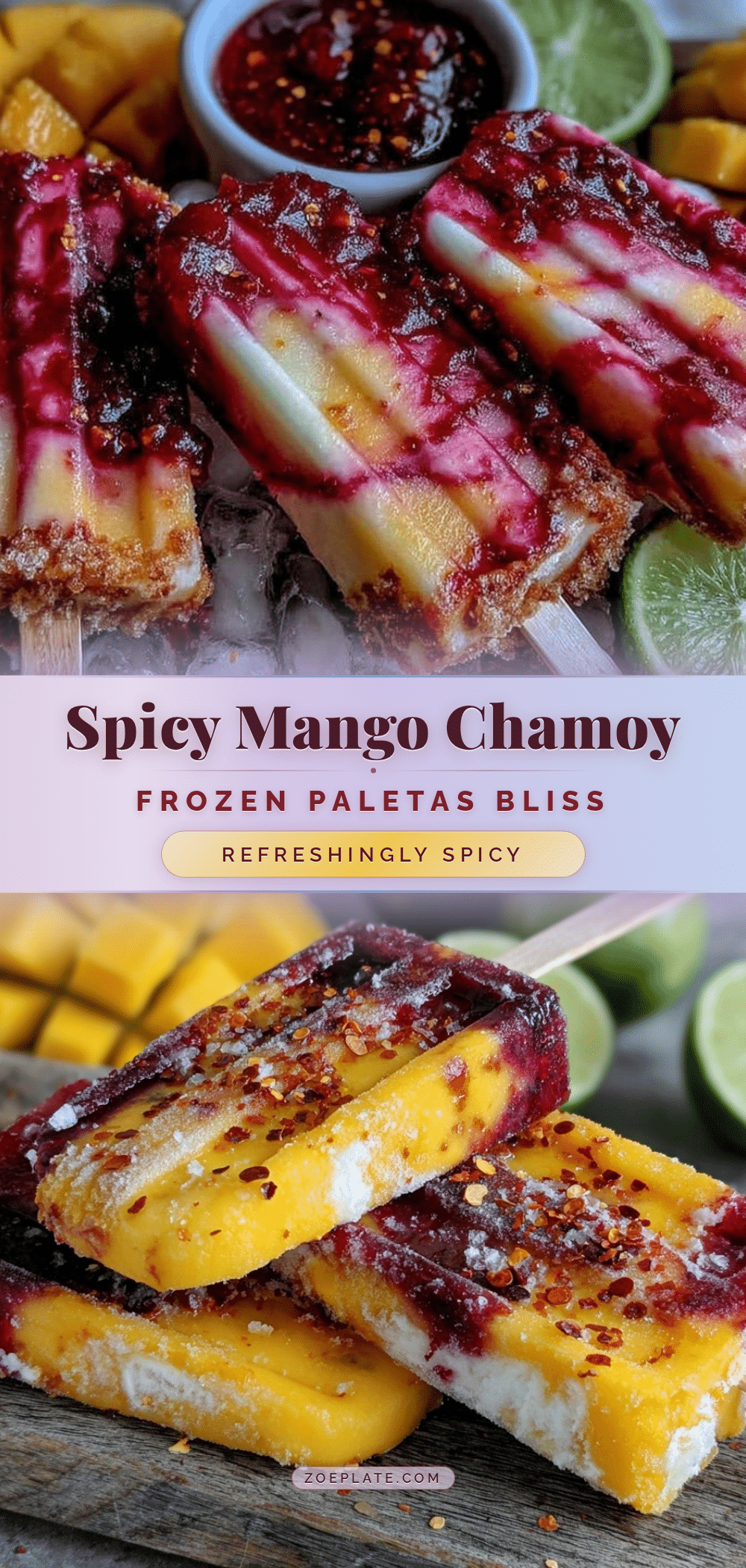 spicy mango chamoy frozen paletas recipe