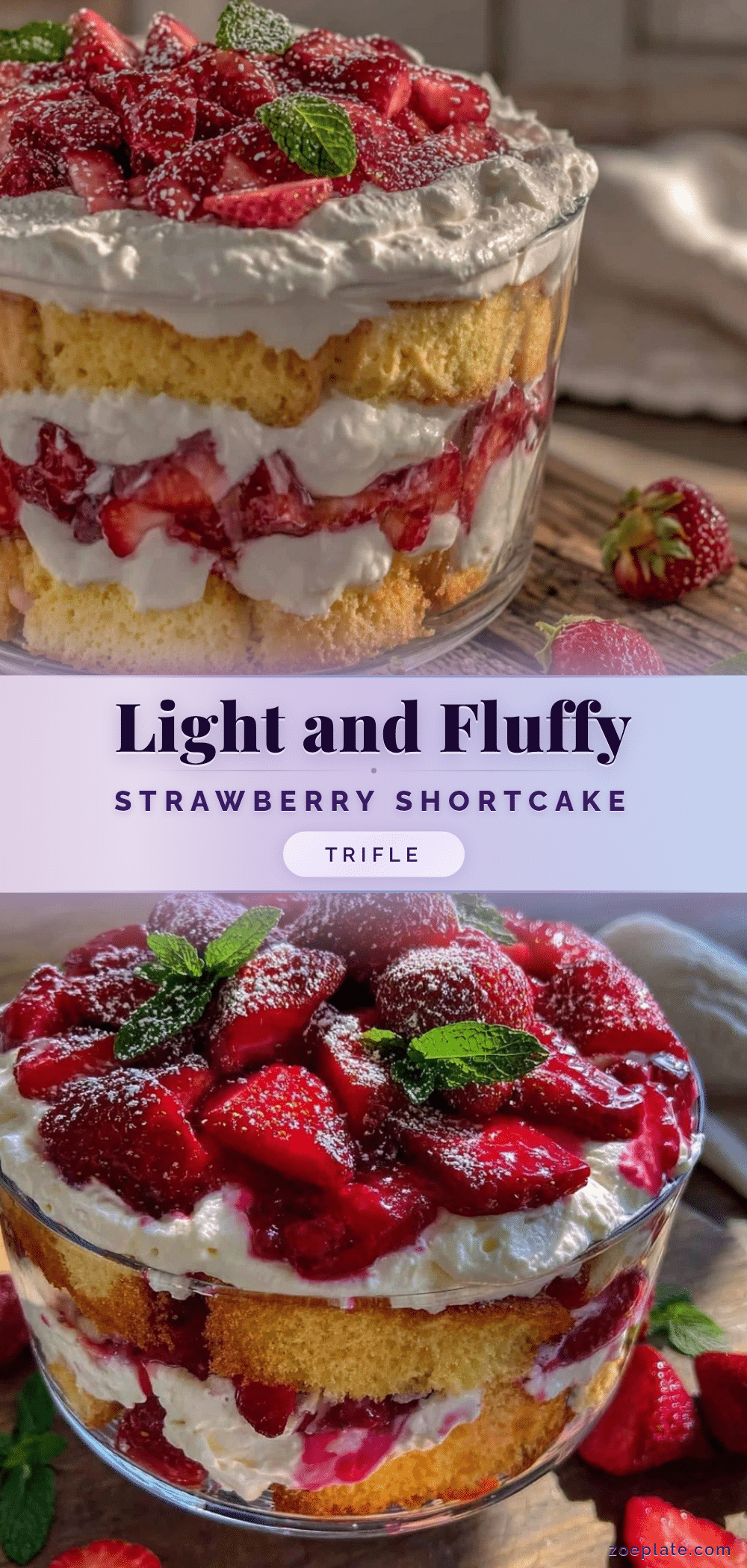 strawberry shortcake trifle recipe
