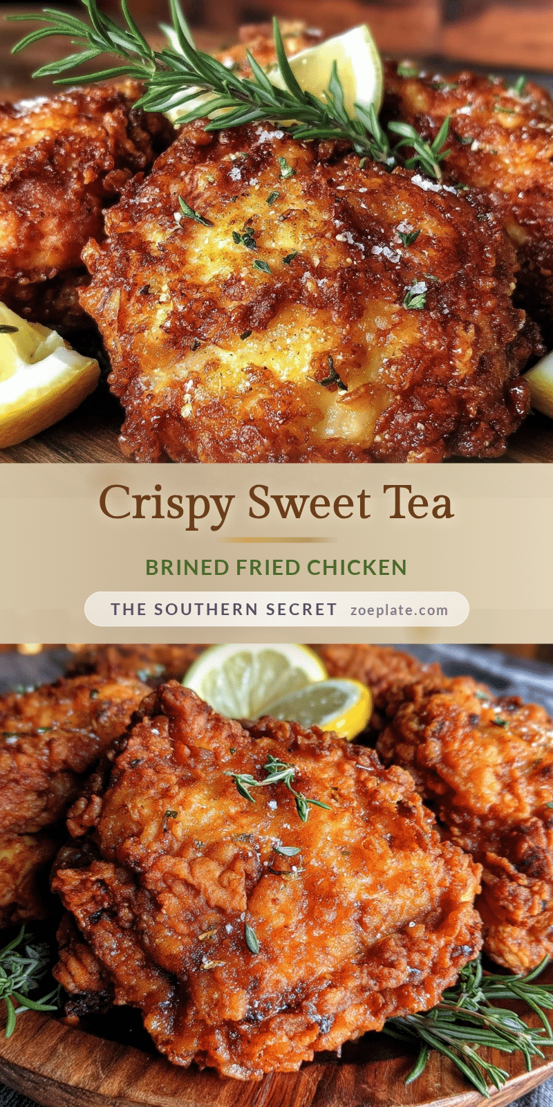 sweet tea brined fried chicken recipe