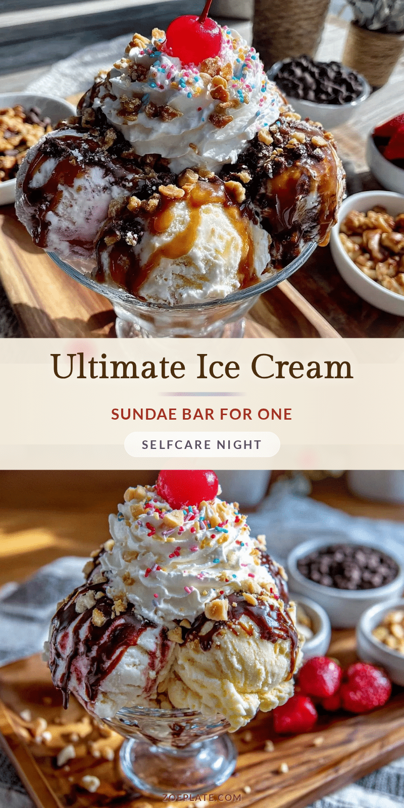ultimate ice cream sundae bar for one recipe
