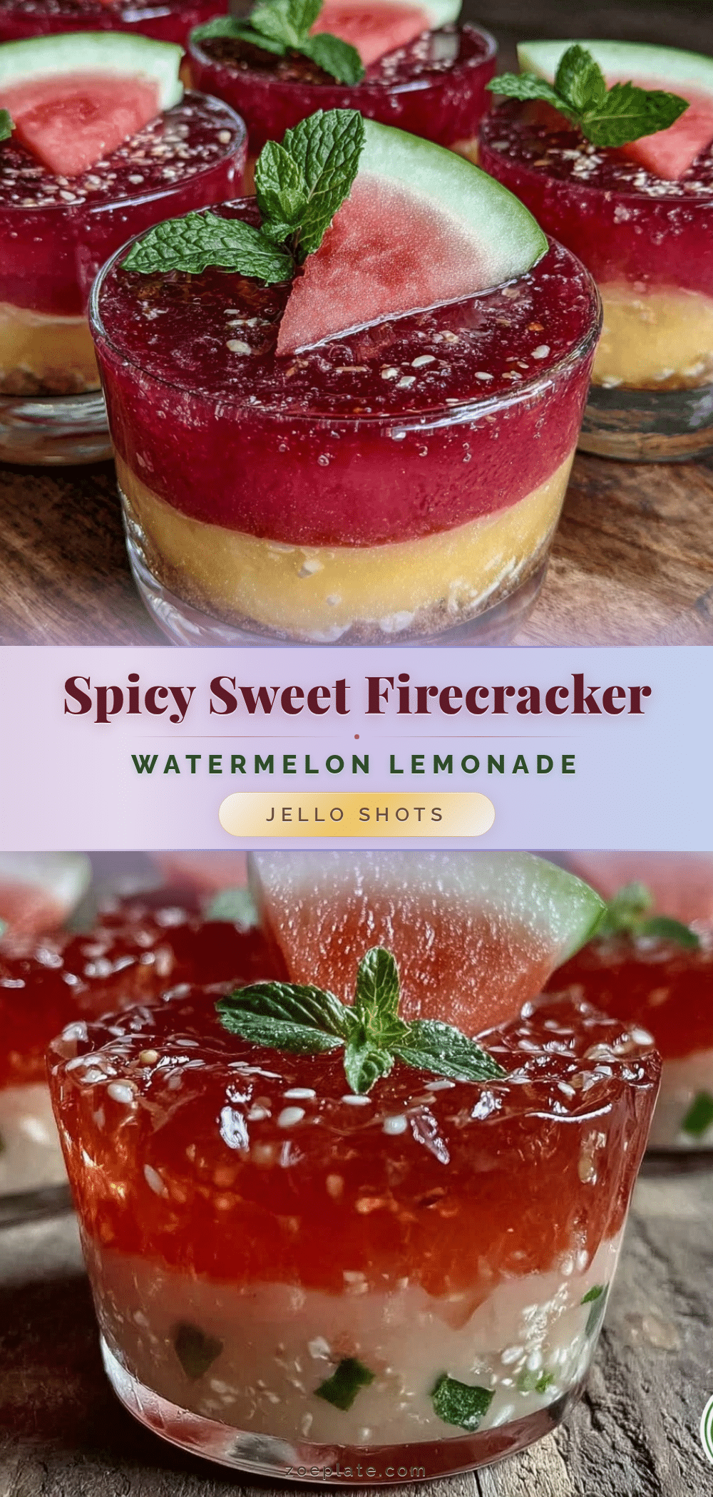 watermelon lemonade jello shots recipe
