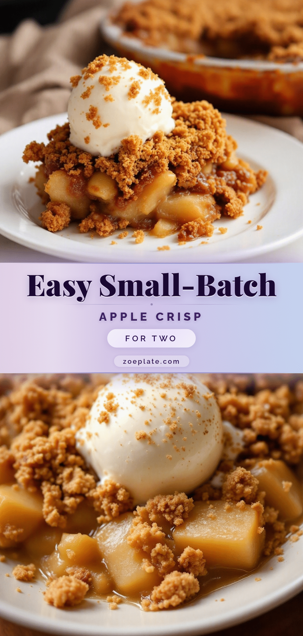 apple crisp for two recipe