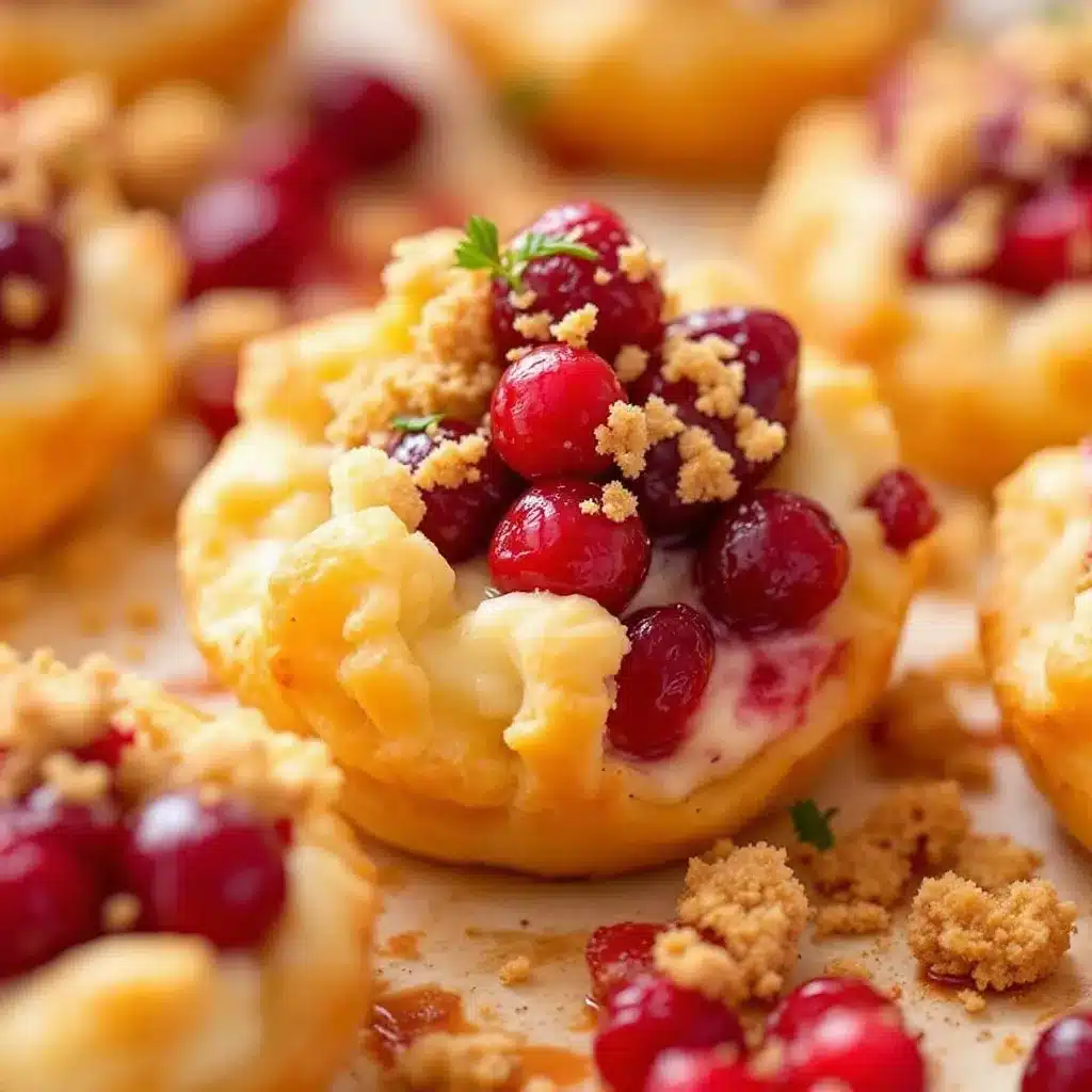 baked cranberry brie bites preparation steps