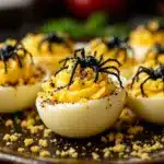 black cat deviled eggs - featured image
