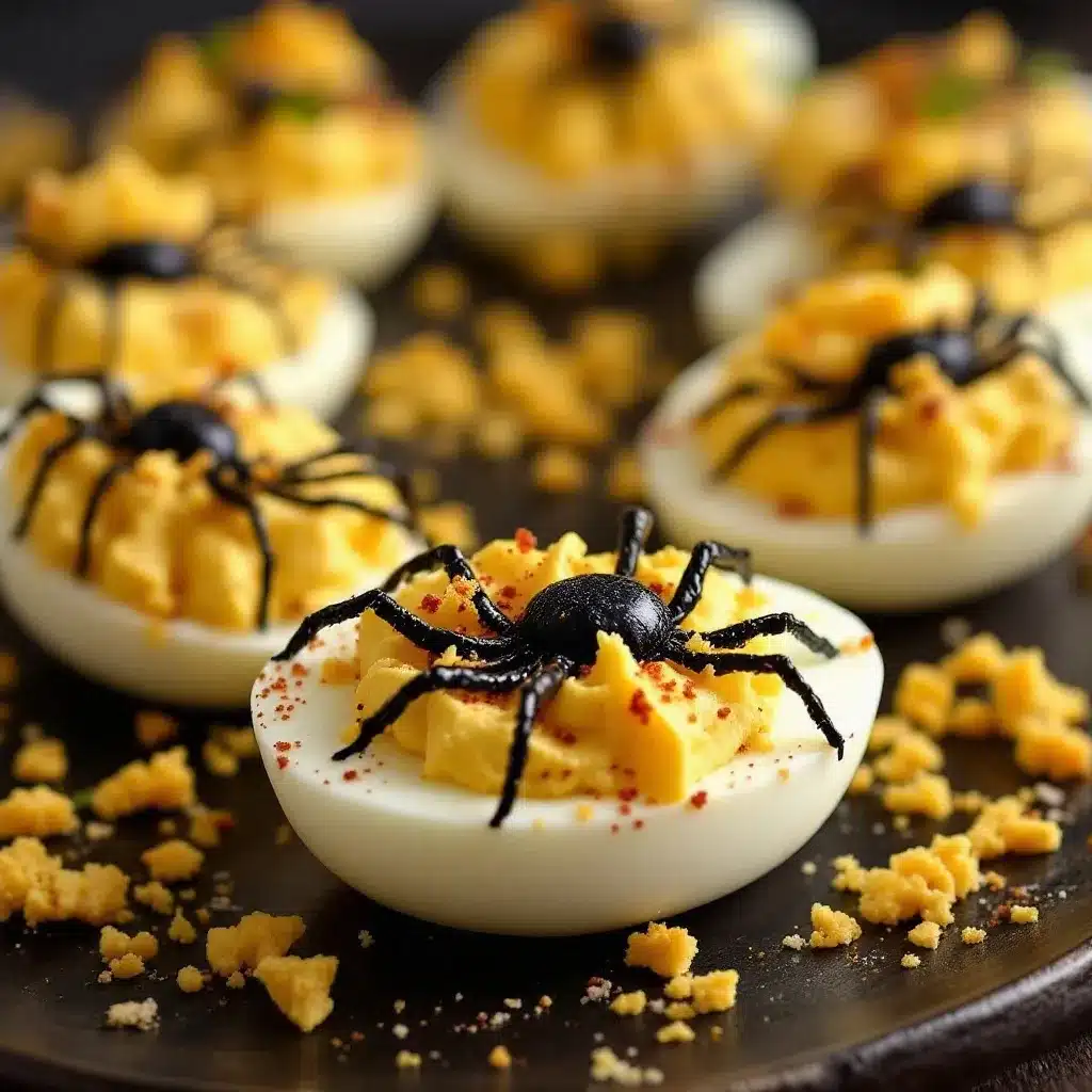 black cat deviled eggs preparation steps