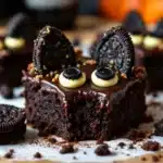 black cat Halloween brownies - featured image