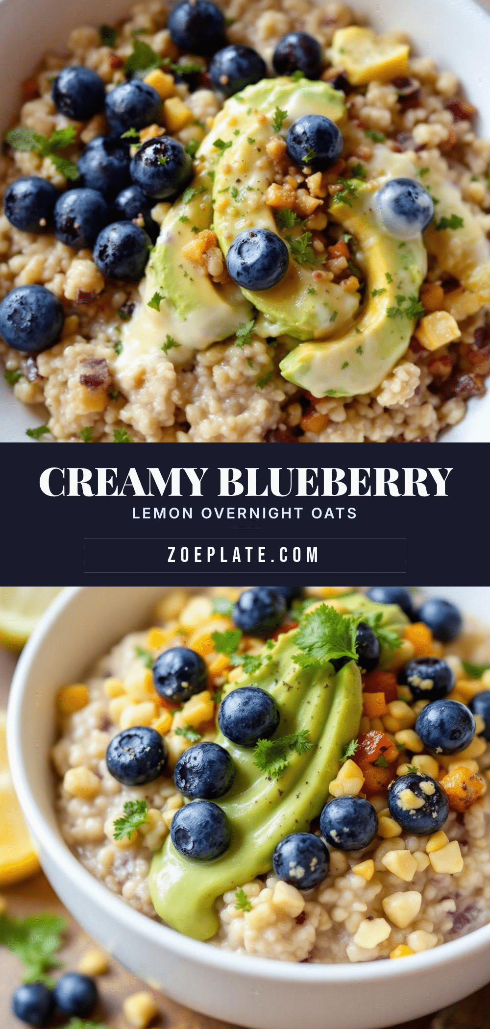 blueberry lemon overnight oats recipe