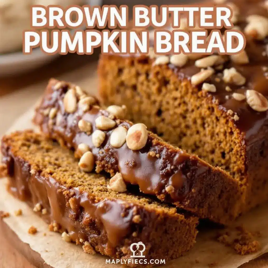 brown butter pumpkin bread with maple glaze preparation steps