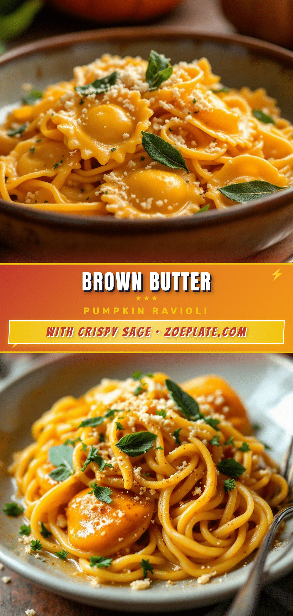 brown butter pumpkin ravioli recipe