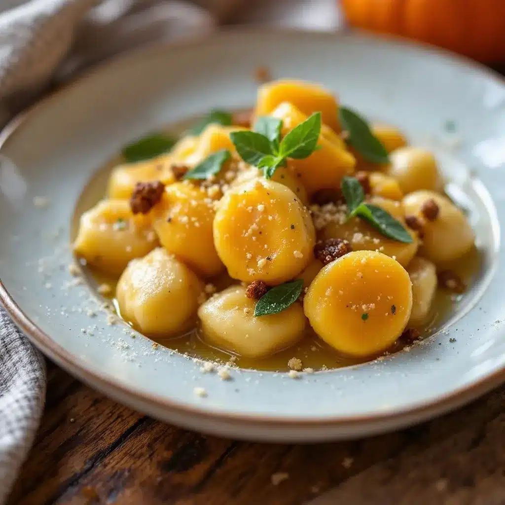 brown butter sage pumpkin gnocchi preparation steps
