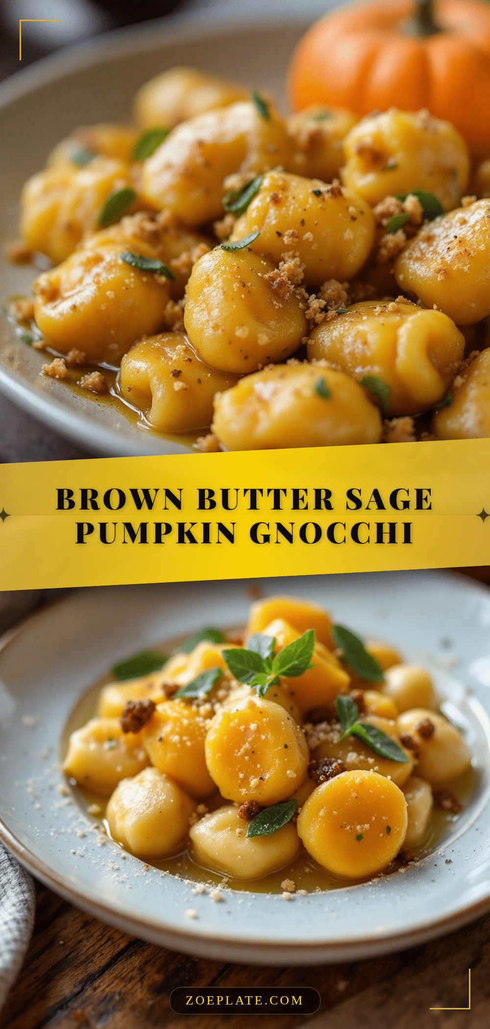 brown butter sage pumpkin gnocchi recipe