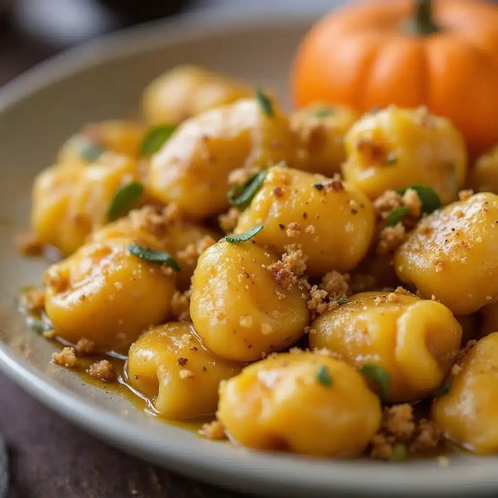 brown butter sage pumpkin gnocchi - featured image