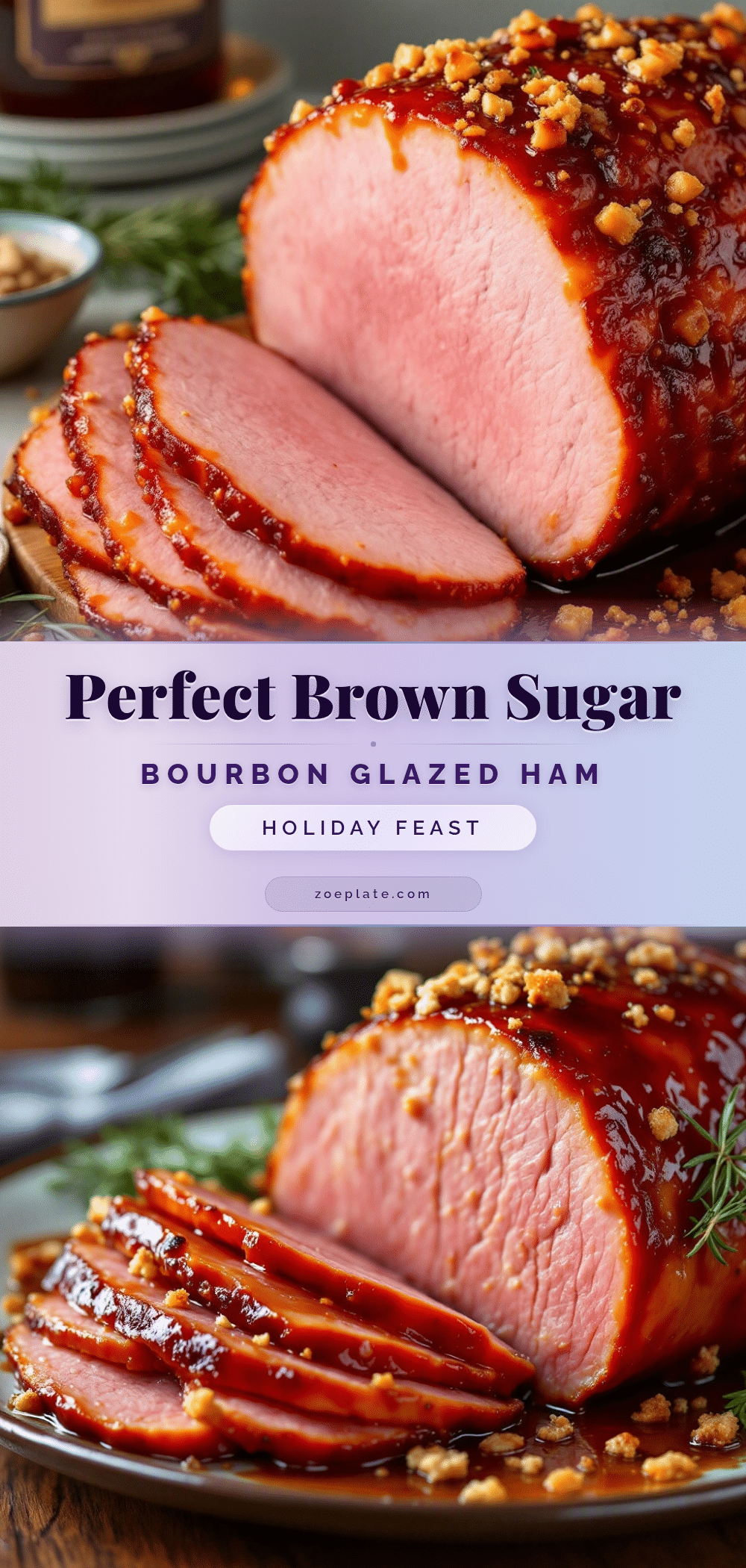 brown sugar bourbon glazed ham recipe