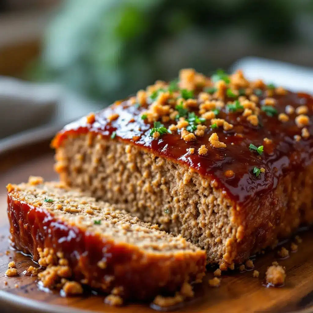 brown sugar glazed meatloaf - featured image