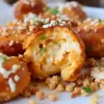 buffalo chicken stuffed pretzel bites - featured image