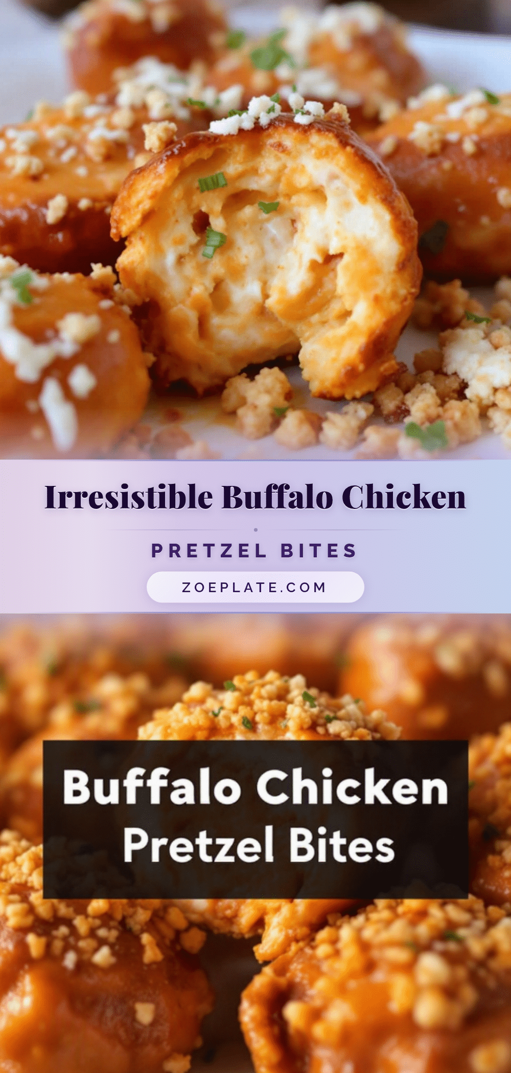 buffalo chicken stuffed pretzel bites recipe