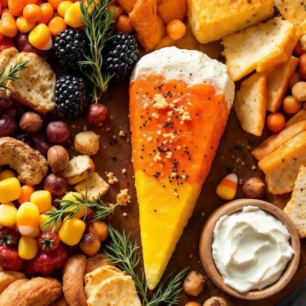 candy corn charcuterie board preparation steps