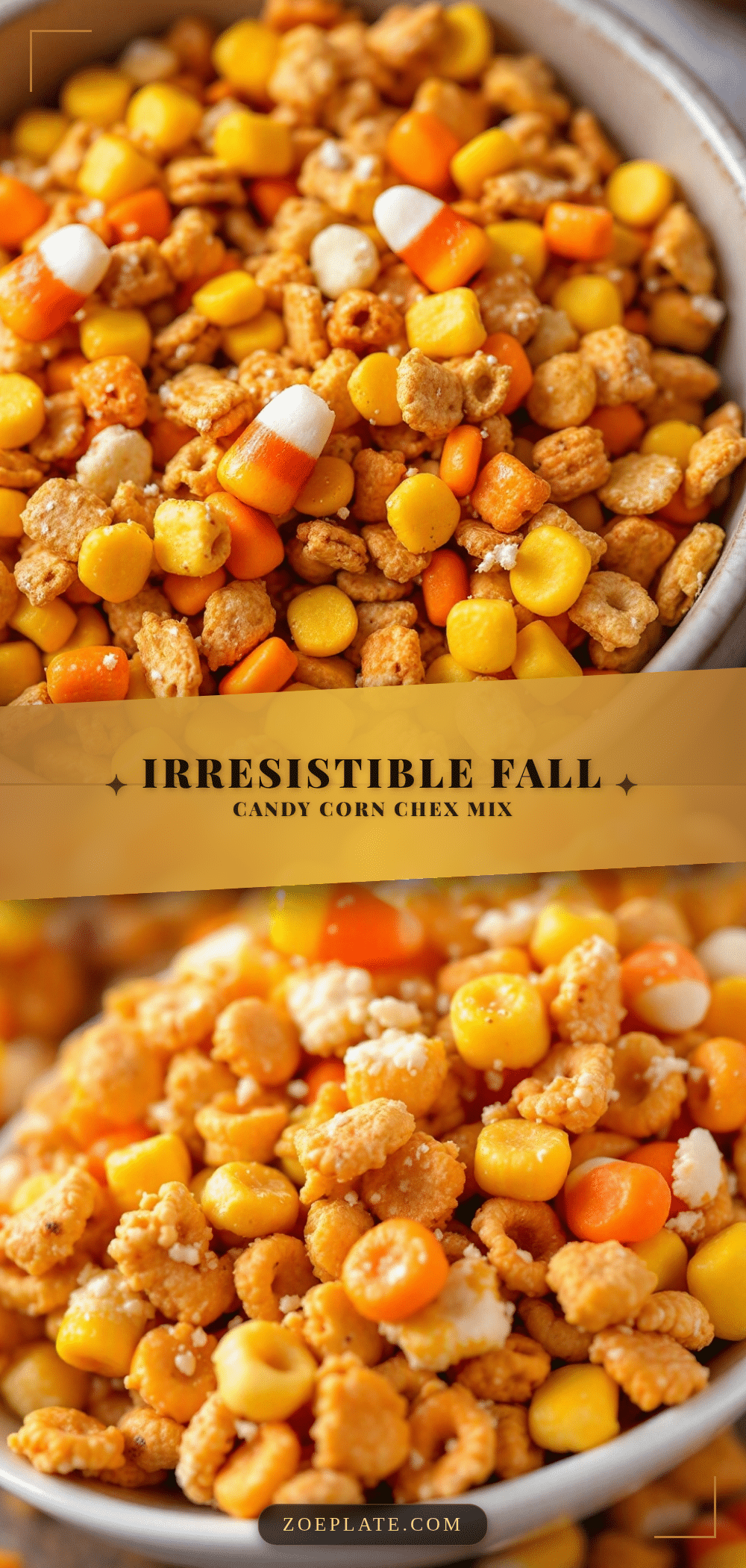 candy corn chex mix recipe