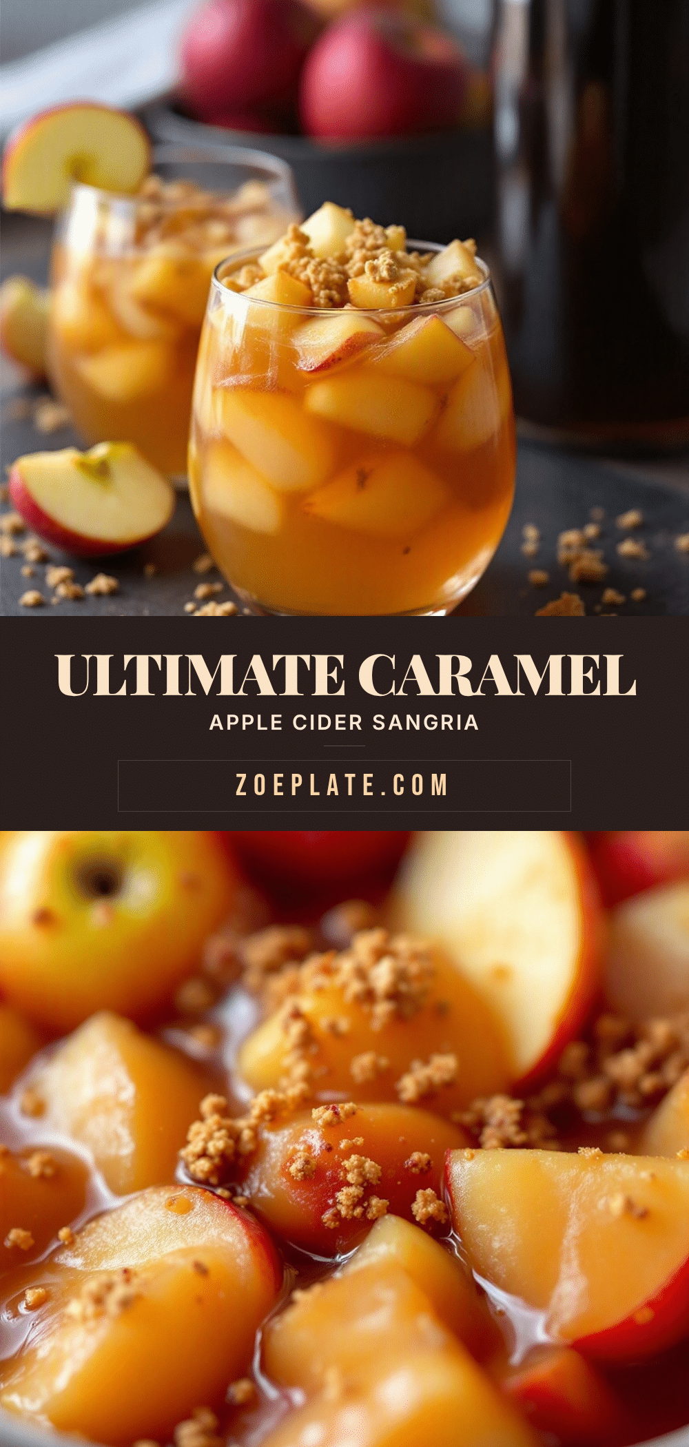 caramel apple cider sangria recipe