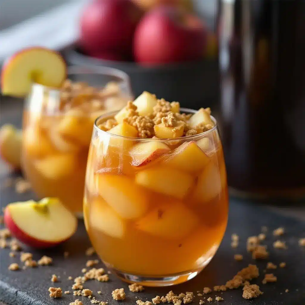 caramel apple cider sangria - featured image