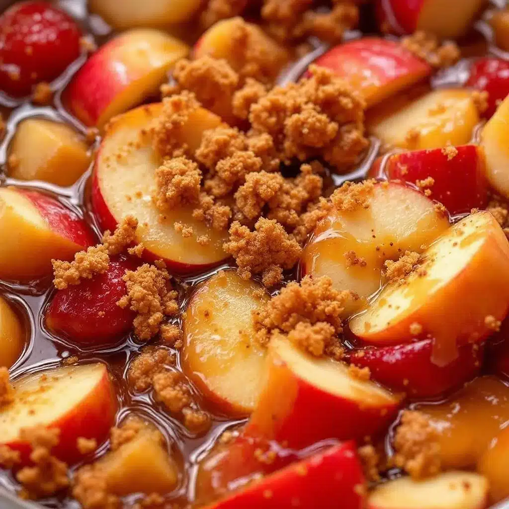 caramel apple sangria with cinnamon whiskey - featured image