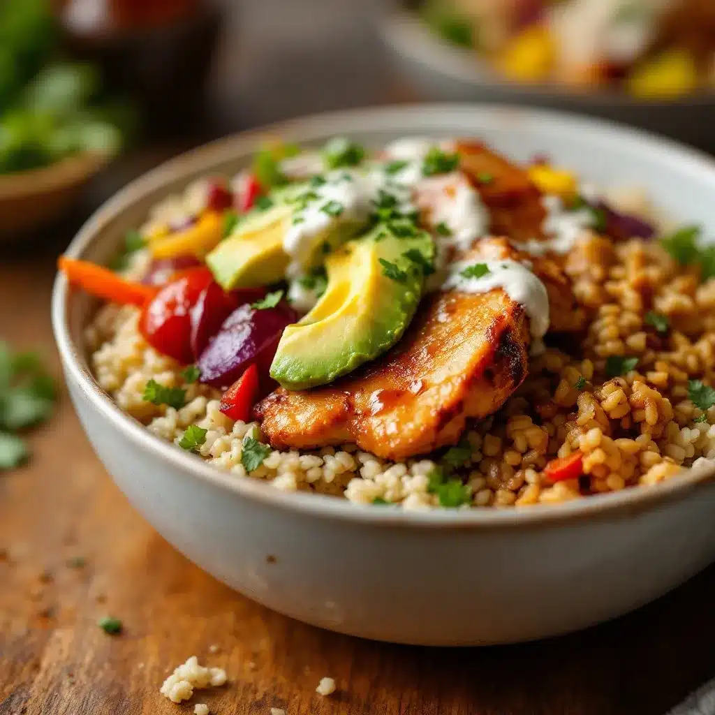 chicken teriyaki meal prep bowls preparation steps