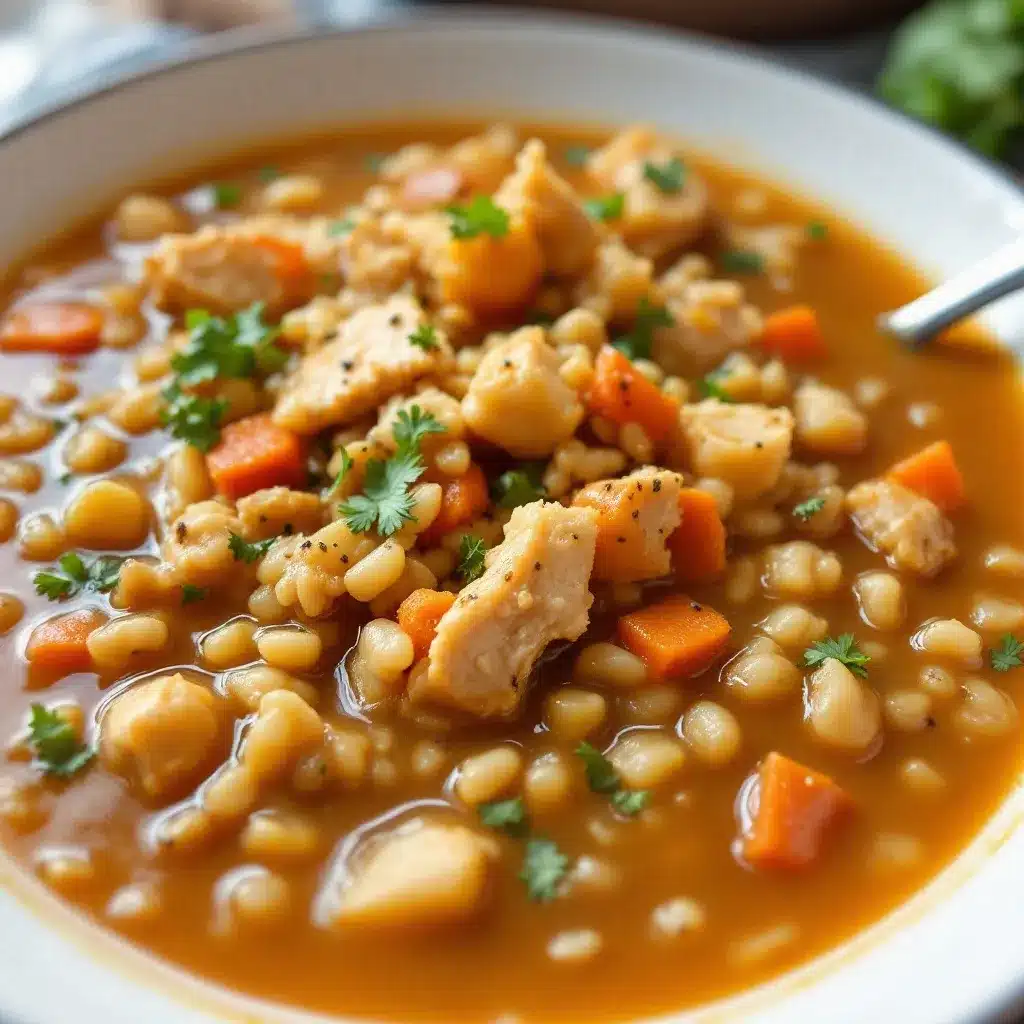 cozy one-pot chicken and wild rice fall soup preparation steps