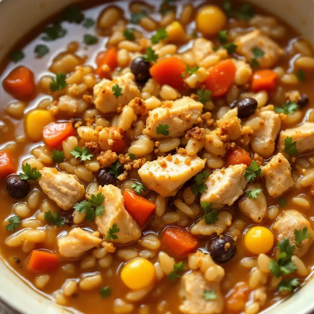 cozy one-pot chicken and wild rice fall soup - featured image