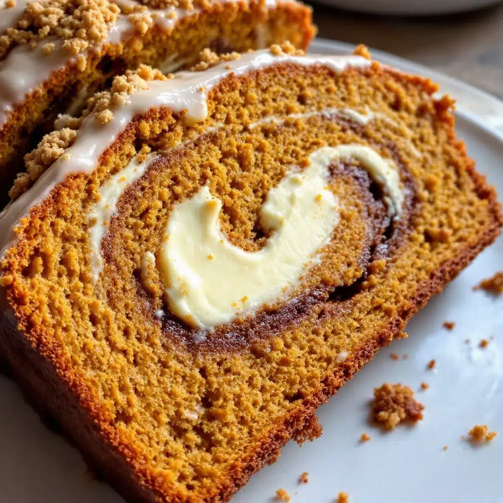 cream cheese swirl pumpkin bread - featured image