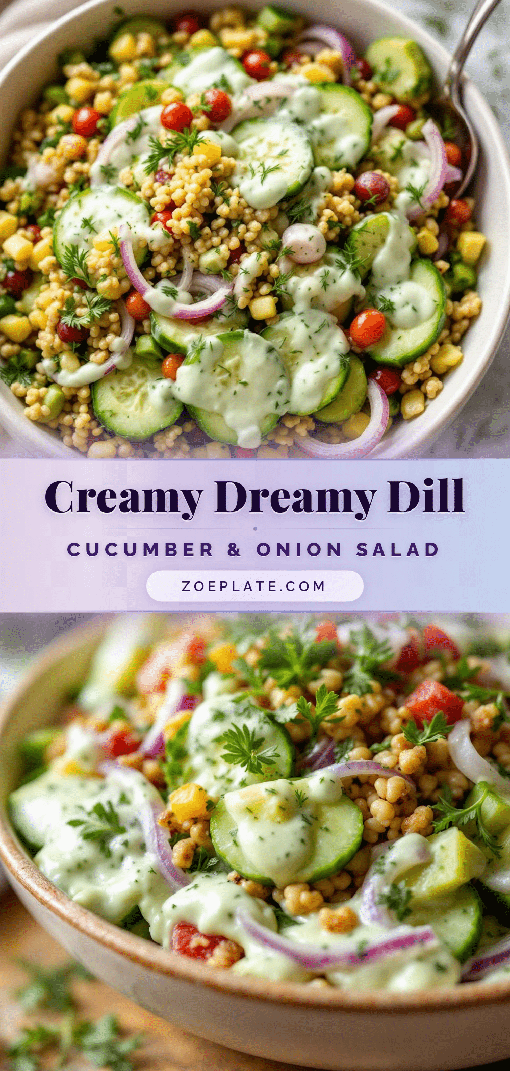 creamy cucumber dill salad recipe