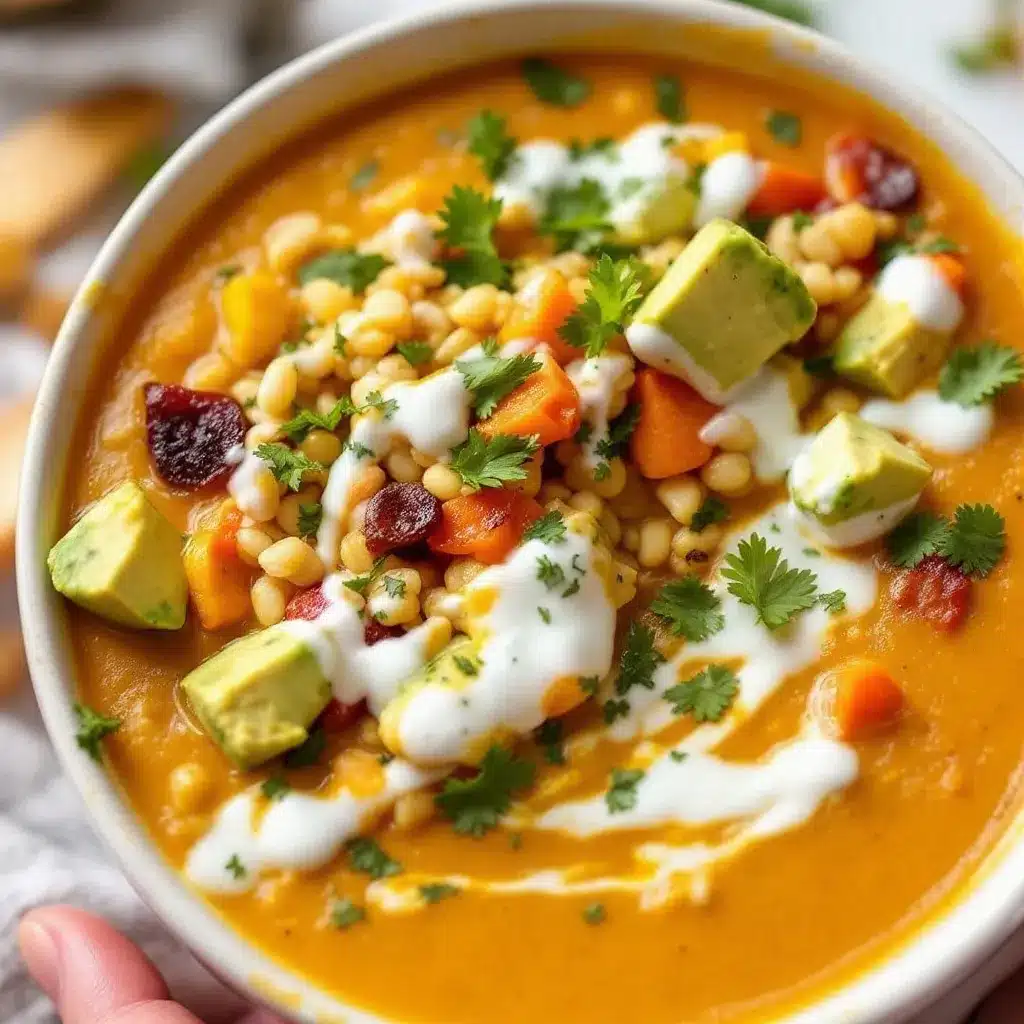creamy curried pumpkin soup with coconut milk preparation steps
