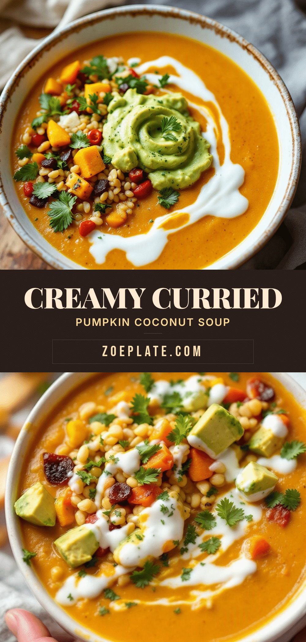 creamy curried pumpkin soup with coconut milk recipe