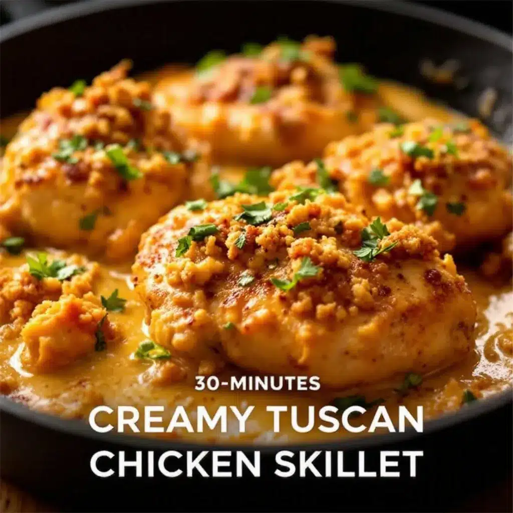 creamy tuscan chicken preparation steps