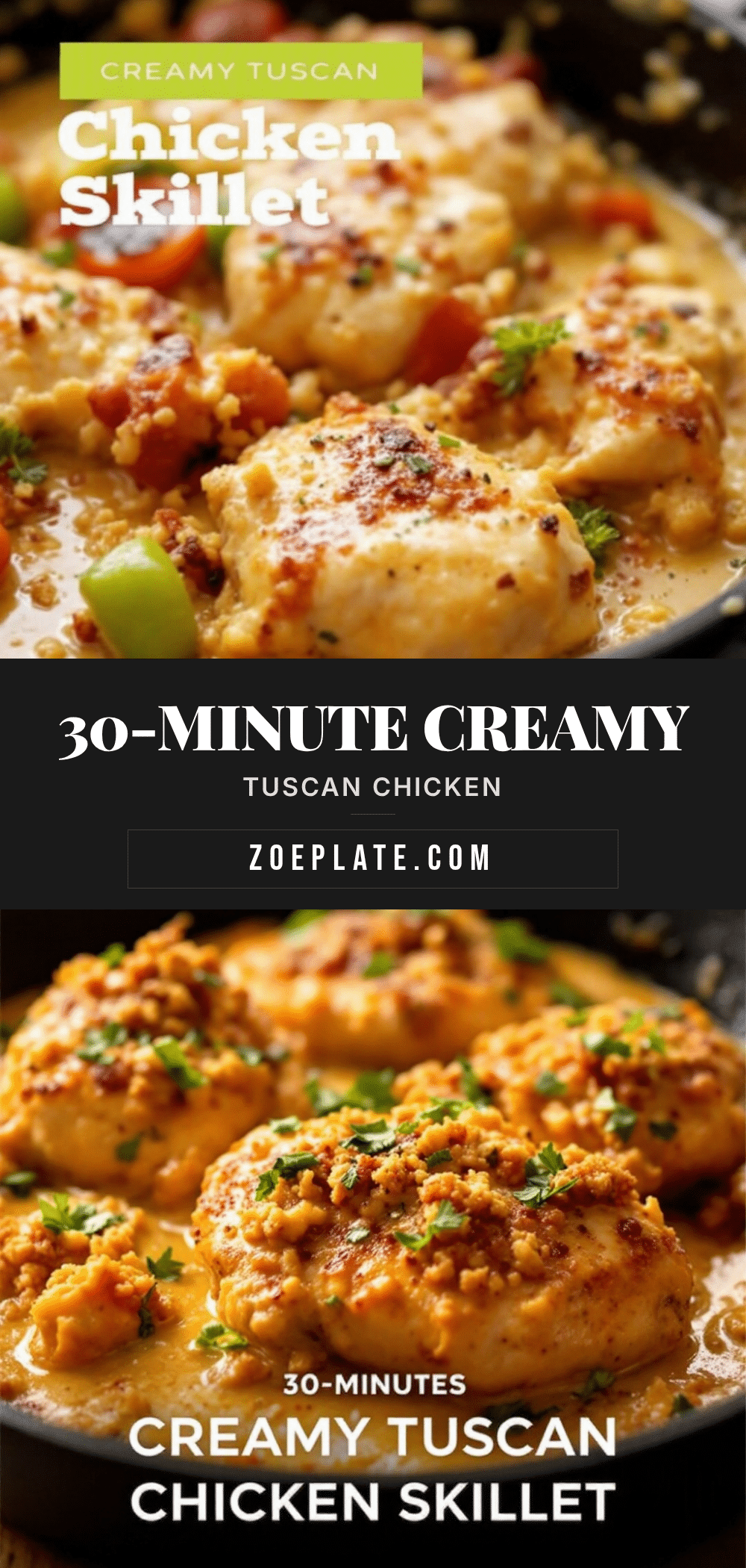 creamy tuscan chicken recipe