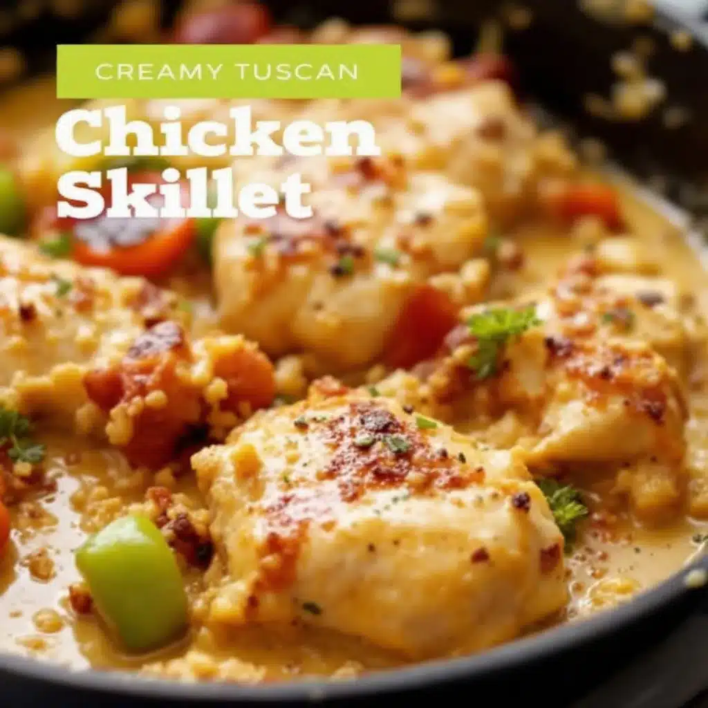 creamy tuscan chicken - featured image